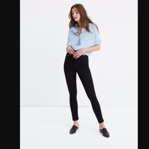 Madewell 10" High Rise Skinny Jeans Carbondale Blk